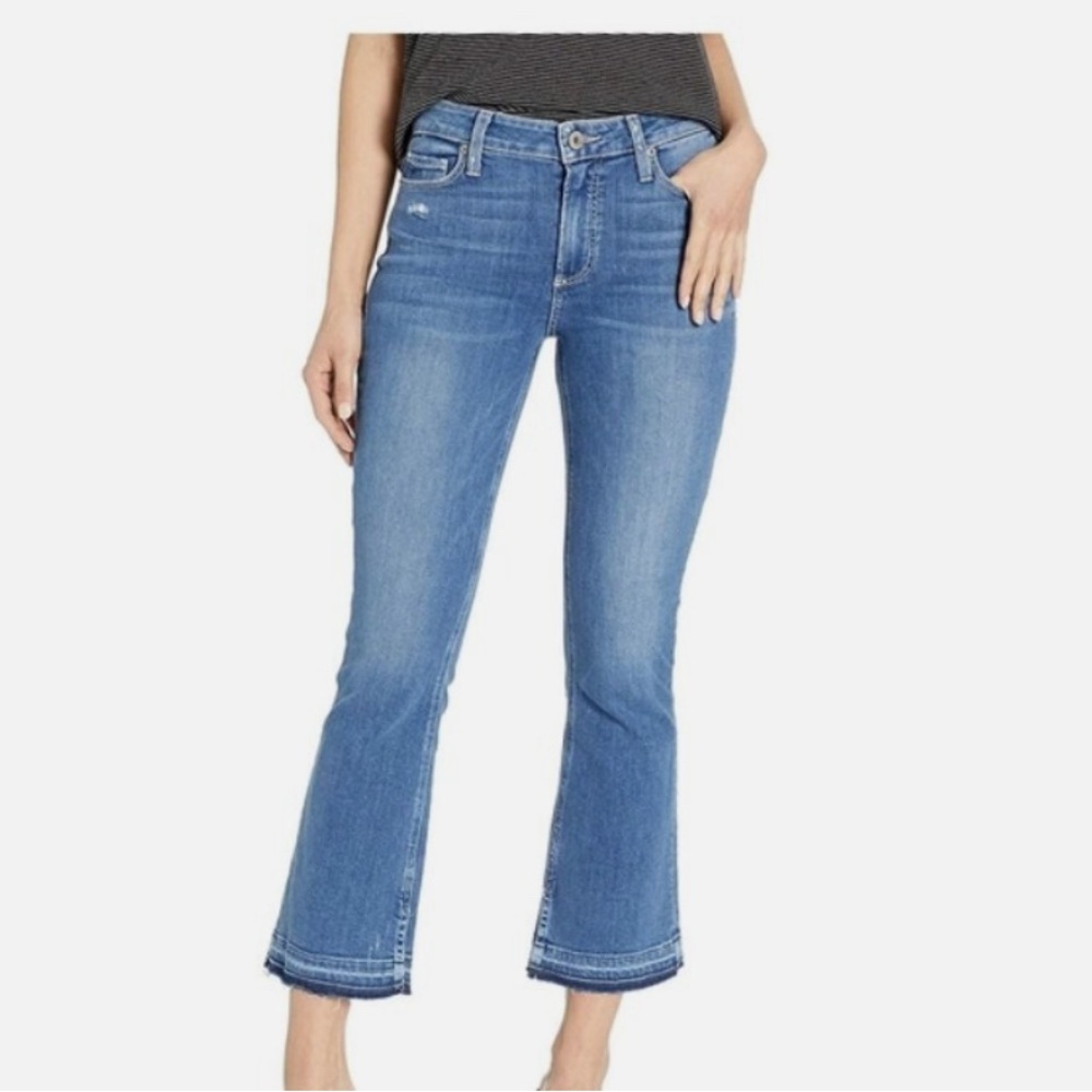 PAIGE Colette Kick Flair Jean, Mid-Rise, Size 28
